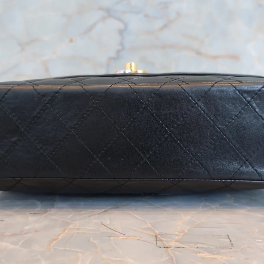 Authentic CHANEL double flap two color hardware Paris lambskin classic bag - Picture 6 of 16